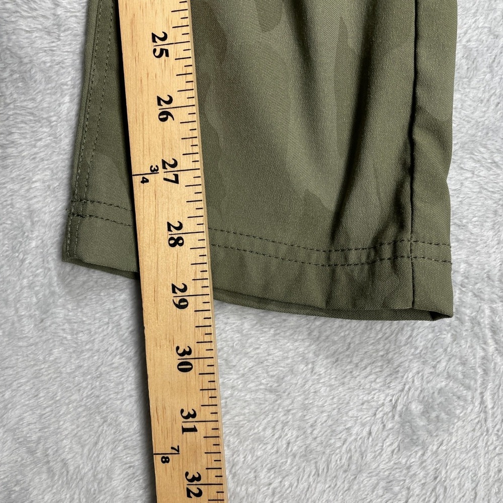 prAna Halle Straight Leg Pants Womens 2 Green Camo Hiking Cargo Stretch Mid Rise - Picture 11 of 16